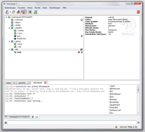 Teamspeak 3 Irc Plugin Internet Relay Chat Plugin Für Ts3