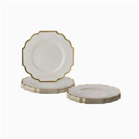 Silver Spoons Elegant Disposable Dhf Plates For Party