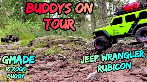 Axial Jeep Wrangler Rubicon And GMade R1 Rock Buggy Buddys On Tour Part