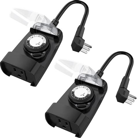 Amazon.com: G-Homa 24 Hour Mechanical Outdoor Timer Outlet, Outdoor
