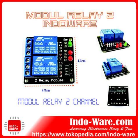 Jual Modul Relay 2 Indoware Modul Relay 2 Channel Inwer2970 Ayo Beli