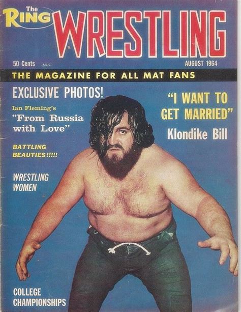 1965 Wrestling Revue Magazine Wwf Nwa Results Ring Vintage Klondike