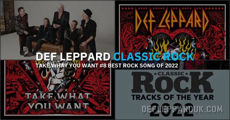 Def Leppards Take What You Want 8 In Classic Rock 2022 Song List