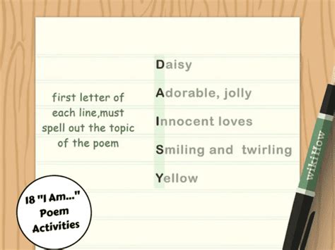 18 "I Am..." Poem Activities - Teaching Expertise