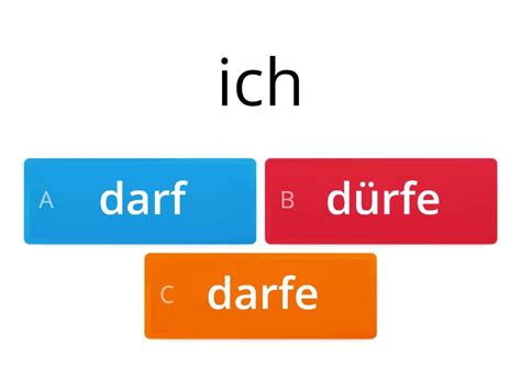Horizonte 7, L. 4 DÜRFEN - Викторина