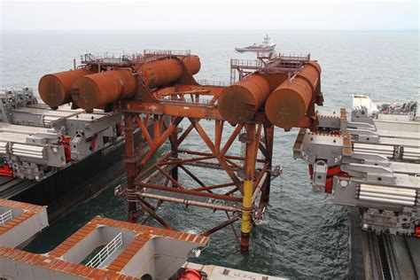 Pioneering Spirit Installs Test Topsides Upstream Online