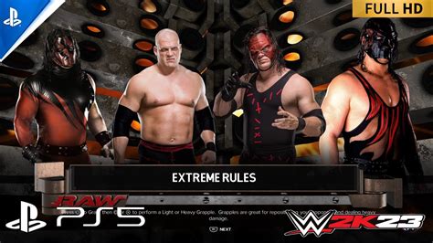 WWE 2K23 Gameplay Kane Vs Kane Vs Kane Vs Kane Extreme Rules Wwe