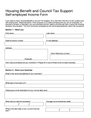 Fillable Online Documents Nottinghamcity Gov Housing Benefit And