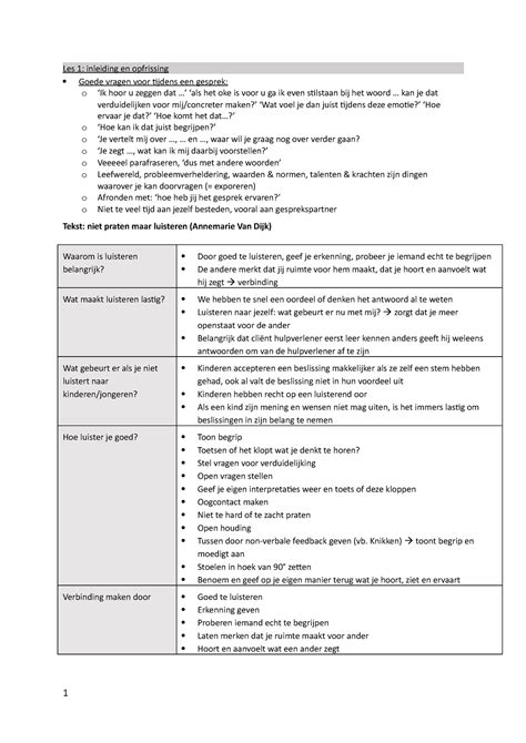 Samenvatting Ckj Les Inleiding En Opfrissing Goede Vragen Voor