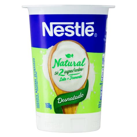 Iogurte Desnatado Natural Nestl Pote G Supermercado Freguesia