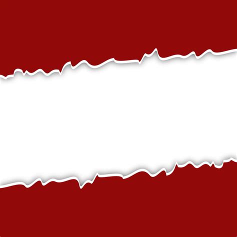 Rojo Rasgado Papel Marco Png