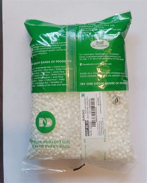 Dried G Sidhi Sago Seed For Cooking Packaging Type Packet At Rs