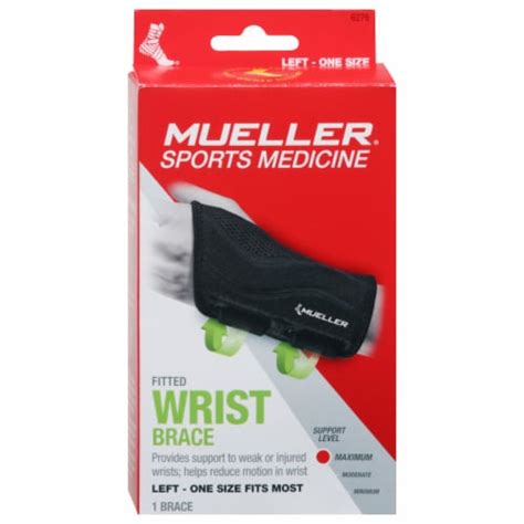 Mueller Sports Medicine Maximum Support Fitted Left Wrist Brace Ct