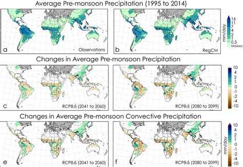 Pre Monsoon Precipitation During In A Cru Observations B