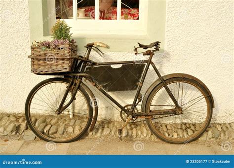 Old Fashioned Delivery Bicycle Stock Image Image Of 1940 Horizontal