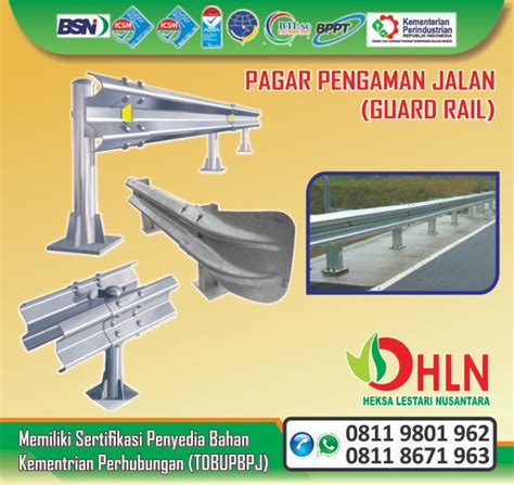 PAGAR JALAN GUARD RAIL JUAL RAMBU PABRIK CAT MARKA