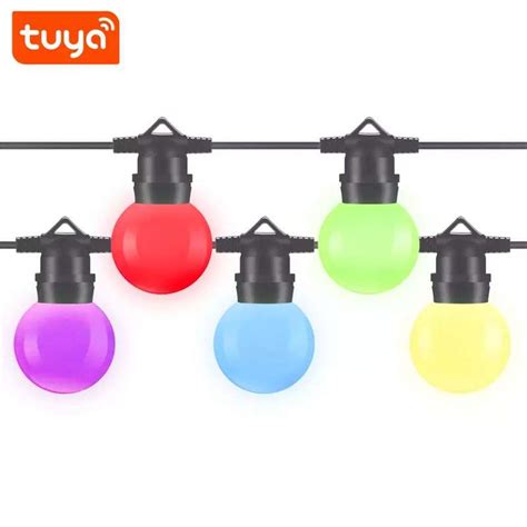 Tuya Christmas Outdoor Smart Wifi Guirlande Lumineuse Avec Globe Lights