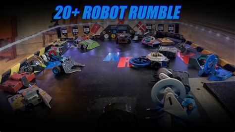 Massive 20 Robot Rumble Modified Hexbug Battlebots YouTube