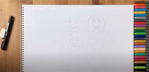 How To Draw Six Cute Emoji Faces Easily | Quickdraw