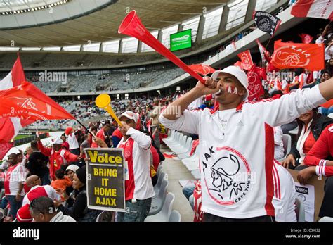 Supporters Of Ajax Cape Town Football Club In Cape Town Stadium Cape