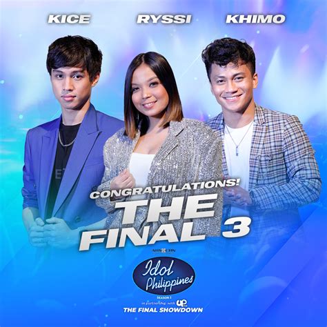 Idol Philippines On Twitter Congratulations KICE RYSSI And KHIMO