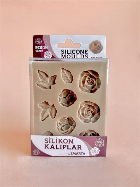 Smarta Silicone Moulds Silikon Epoksi ve Polimer Kil Kalıbı ROSE SET