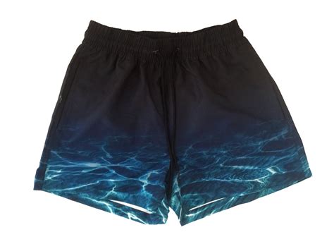 Mens Turquoise Bay Aussie Boxer Euro Style Swim Shorts Ningaloo Swimwear