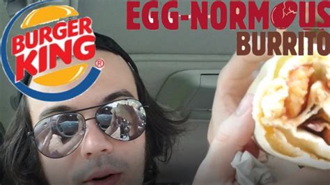 Burger King Eggnormous Burrito Review Youtube