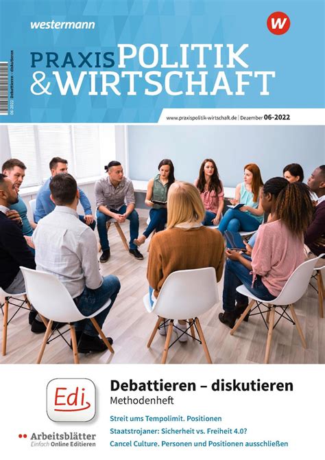 Praxis Politik Wirtschaft Debattieren Diskutieren Methodenheft