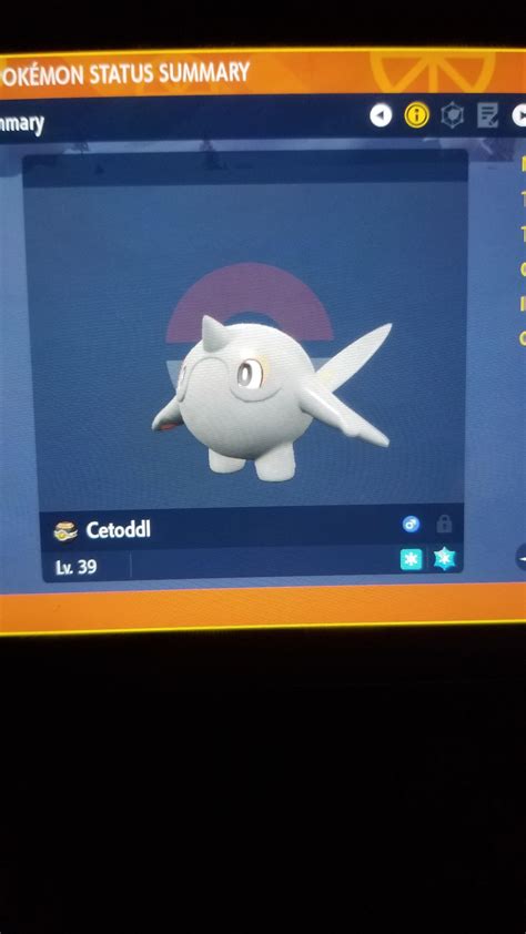 [Gen IX] Shiny Cetoddle! Name suggestions please! : r/ShinyPokemon