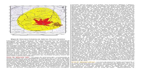 Mapa De Amenaza Volcánica Del Galeras Generalidades [pdf Document]