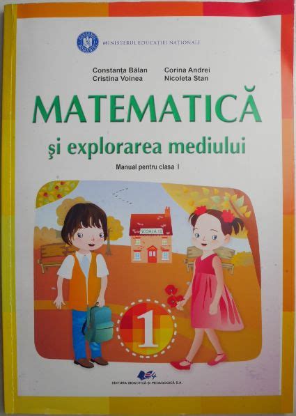 Matematica Si Explorarea Mediului Manual Pentru Clasa I Constanta Balan