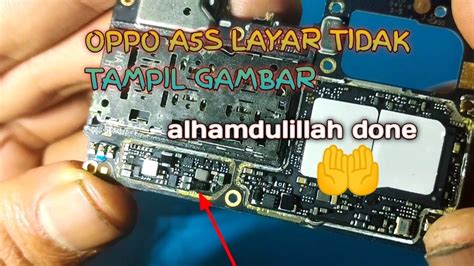 Oppo A S Lampu Lcd Gelap Di Hidupkan Hanya Bergetar Ganti Ic Done Youtube