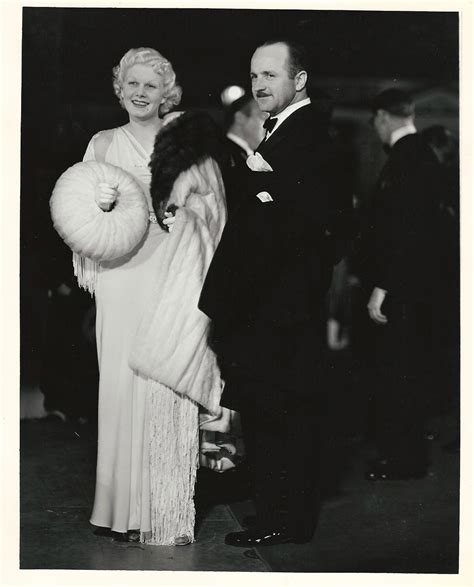 JEAN HARLOW HAL ROSSON ATTEND PREMIERE QUEEN CHRISTINA 1933 Photo