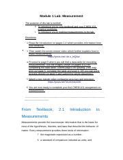 Module 1 Measurements Completed Rtf Module 1 Lab Measurement The