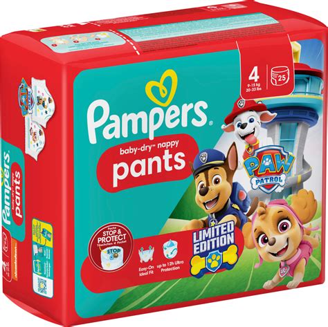 Pampers Baby Pants Baby Dry Gr 4 Maxi 9 15 Kg Limited Edition Paw