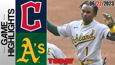 Cleveland Guardians Vs Oakland Athletics Full Highlights Mlb To Day