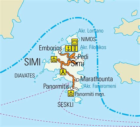 Symi road map - Ontheworldmap.com