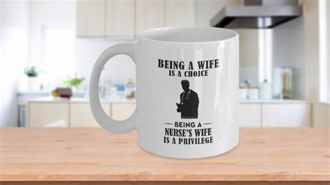 Absolutely Wonderful Love My Husband Coffee Mug Being A Nurses Wife Is A Privilege