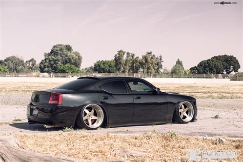 Stanced Srt Charger On Deep Dish Rims By Avant Garde — Gallery