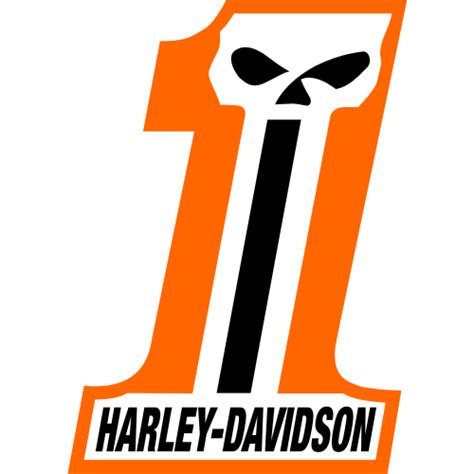 Harley Davidson 1 Skull Logo