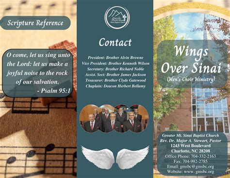 Ministry Brochures — Greater Mt. Sinai Baptist Church | Charlotte, NC