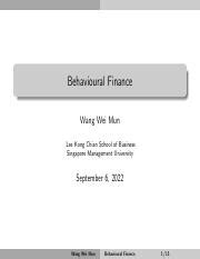understanding behavioral finance exploring investor preferences