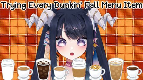 HAND CAMTrying Every Dunkin Fall Menu ItemENG VTuber Naexi