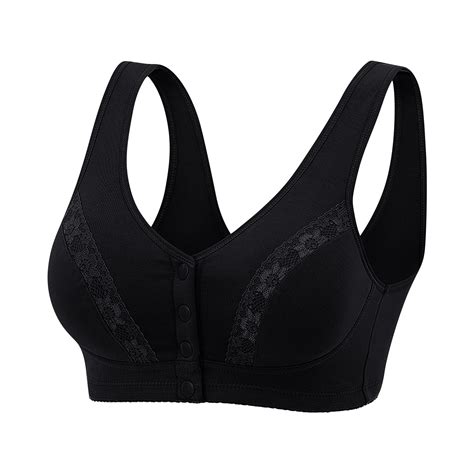 Riforla Womens No Steel Ring French Womens Front Close Bra T Back Plus