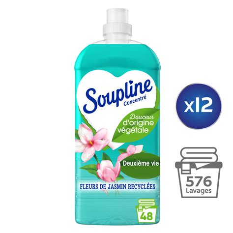 Pack de 12 SOUPLINE Adoucissant Linge Concentré Douceur d Origine