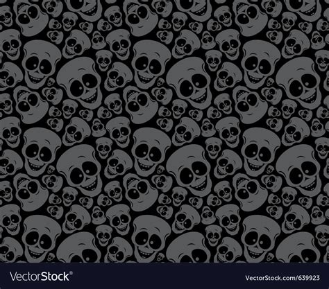 Wallpaper funny skulls Royalty Free Vector Image