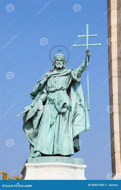 Statue Of King Stephen I In Budapest Hungary Stock Image Image Of