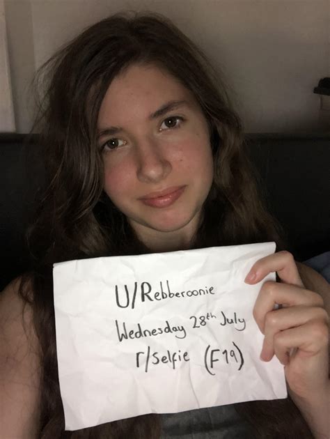 Verification Pic F19 R Selfie