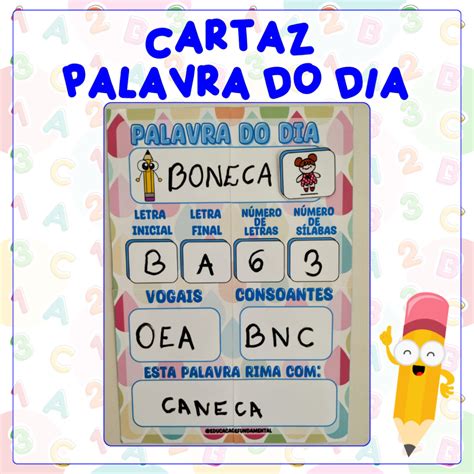 Cartaz Palavra Do Dia Para Imprimir - 6